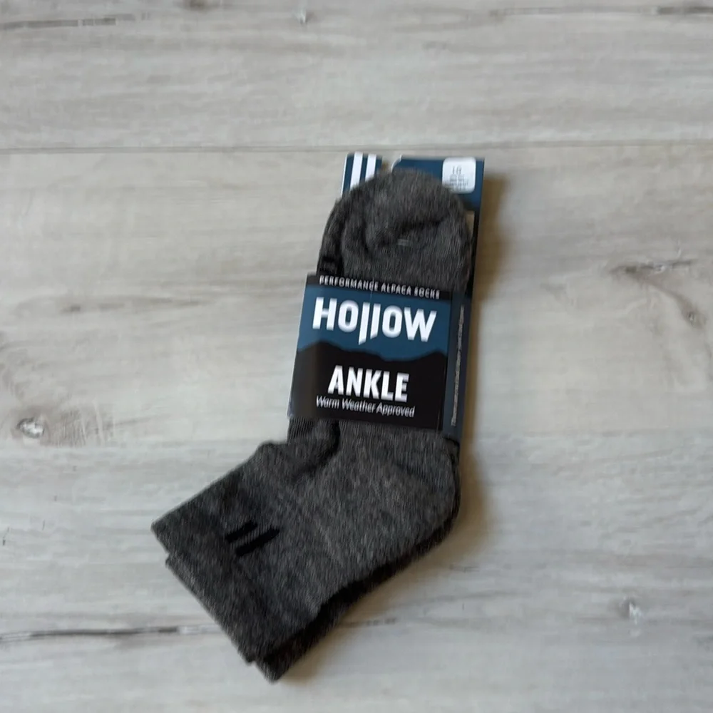 Hollow Ankle Socks Grey XLarge 1 pair‎ New With Tags
